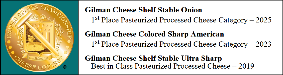 Gilman Cheese has won many awards at the United States championship cheese contest