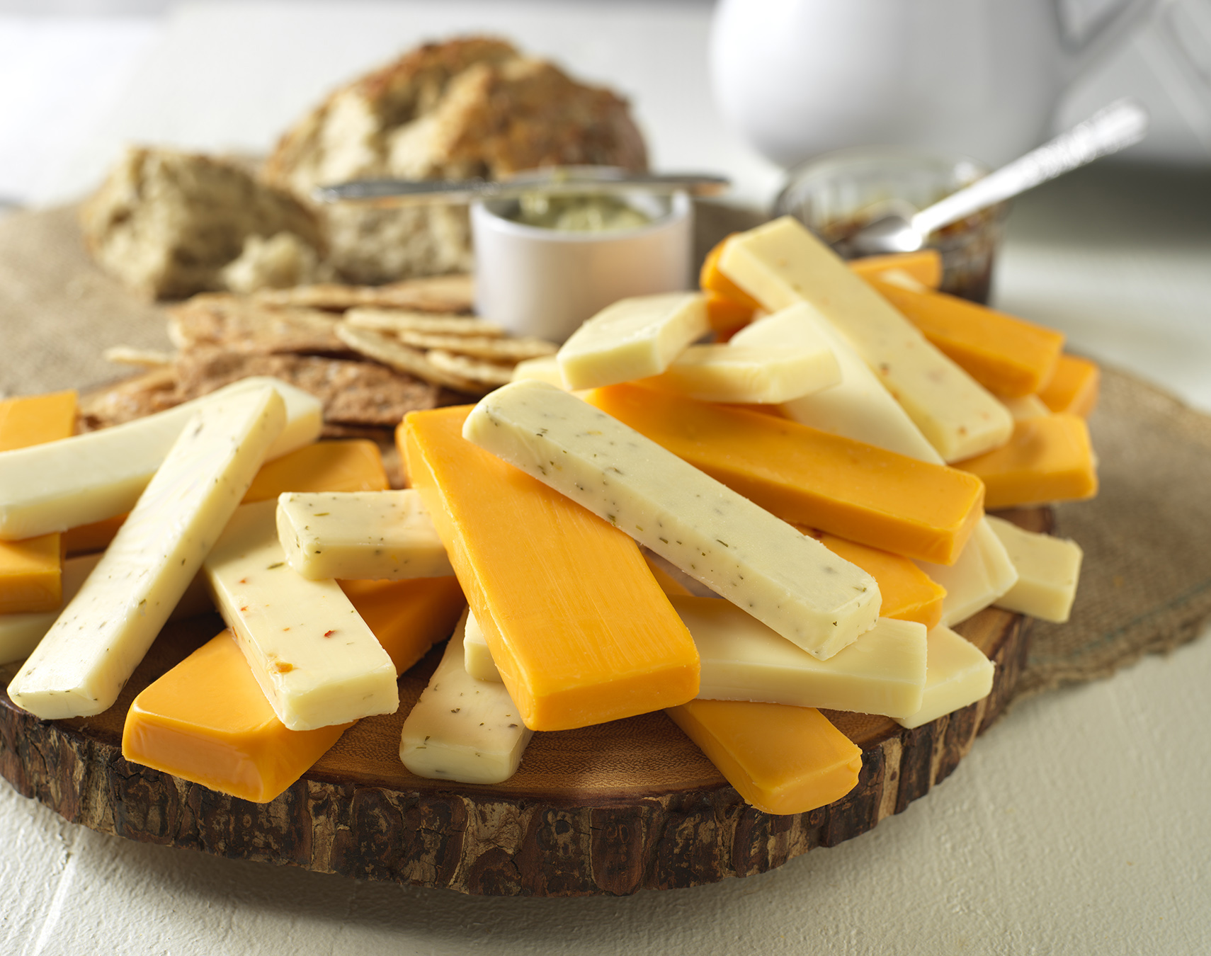 Gilman cheese offers .75oz 1oz and 2oz cheese planks